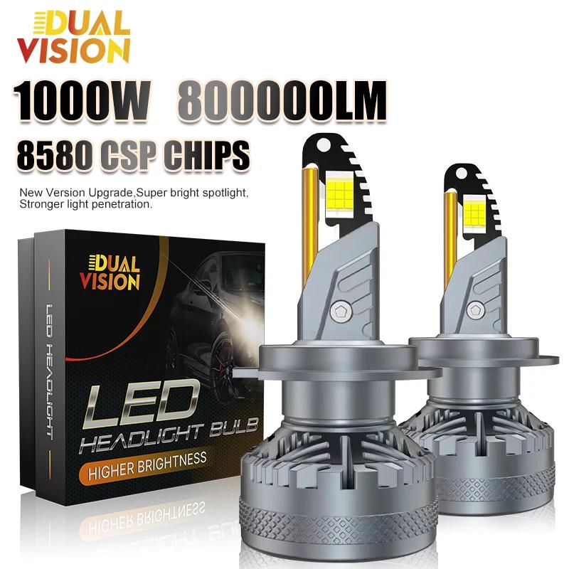 Dualvision LED ڵ 工, Canbus 8580 CSP Ȱ, H1 HB3 HB4 9005 9006 H9 H8 9012 ڵ , H7 H11 H4